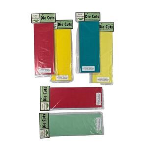 LITTLE DARLINGS Die Cuts Alphabet Bundle Scrapbooking Cardmaking Assorted Colors